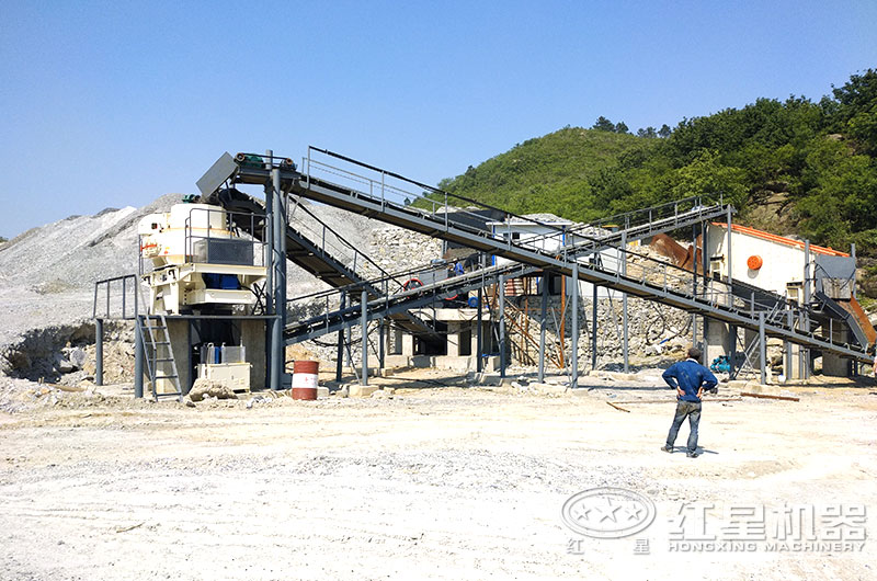 大理石边角料加工沙子用什么机器？多少钱？现场视频