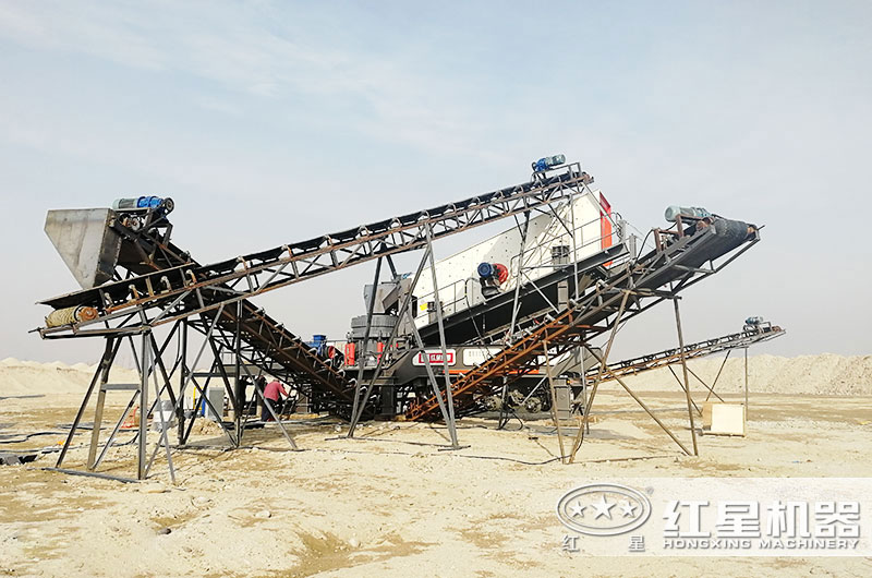 钢筋混凝土破碎用什么机器？建筑垃圾移动破碎站刚刚好
