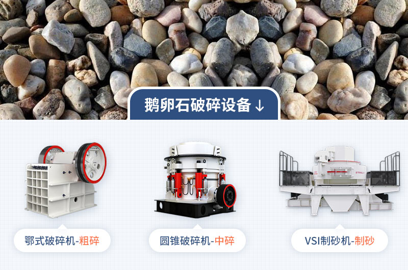 鹅卵石制砂的主要设备